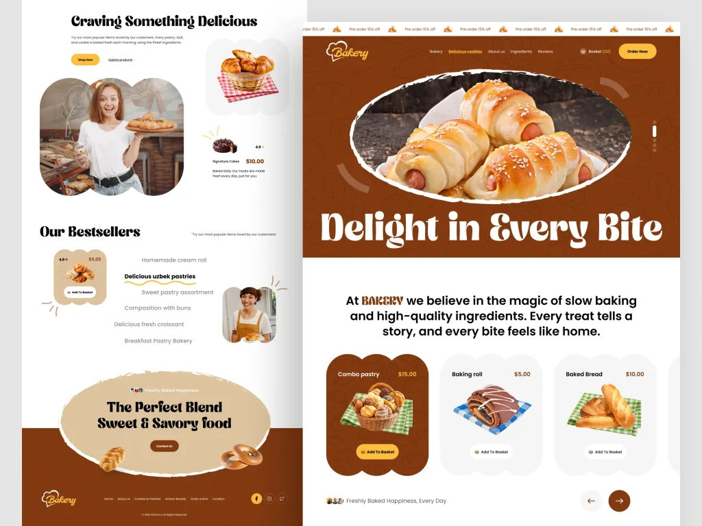 How to make a Bakery & Confectionery Shop using elementor free